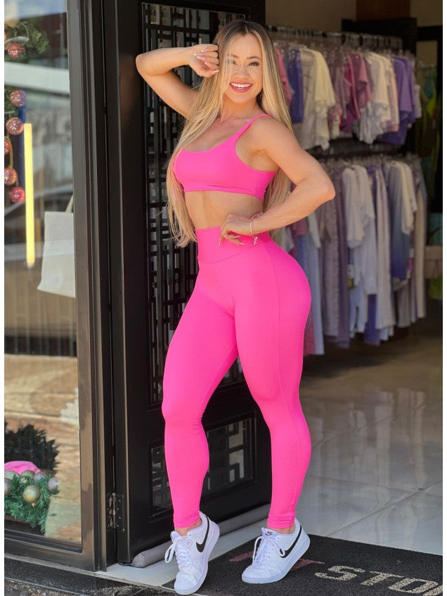 Compre 1 Leve 2 - Conjunto Fitness Feminino Premium | Alta Compressão, Zero Transparência