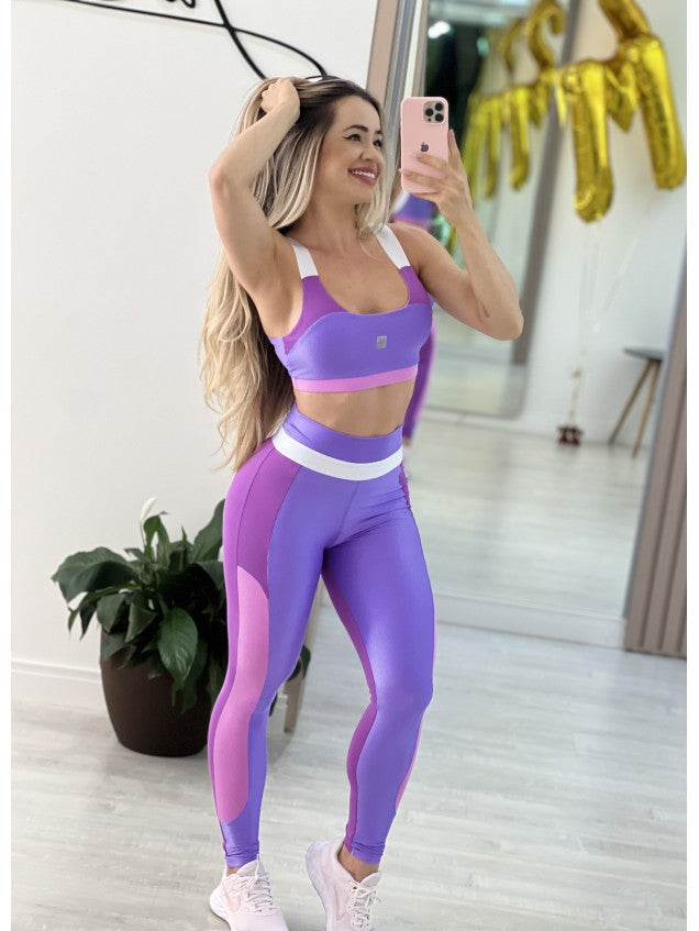 Conjunto Top + Legging Lumina Lavanda