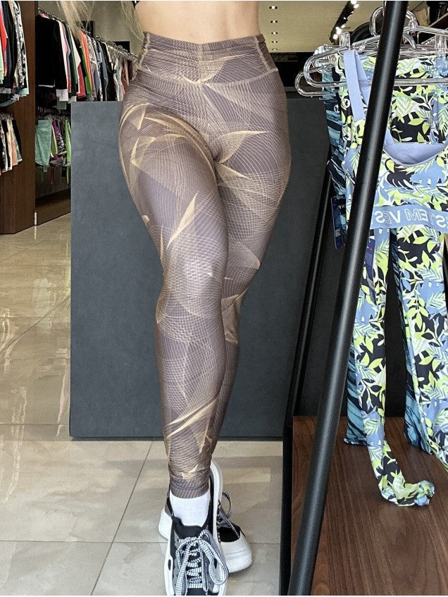Conjunto Top + Legging Esparta Lost Marrom